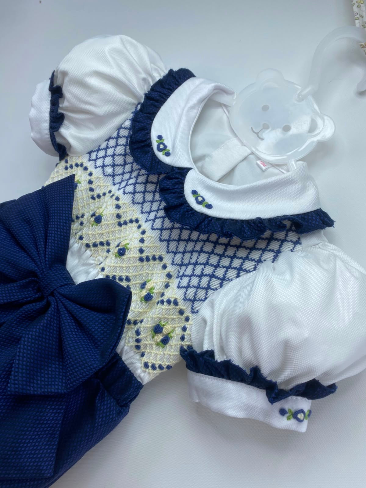 GIRLS ‘SAPPHIRE’ SMOCK ROMPER