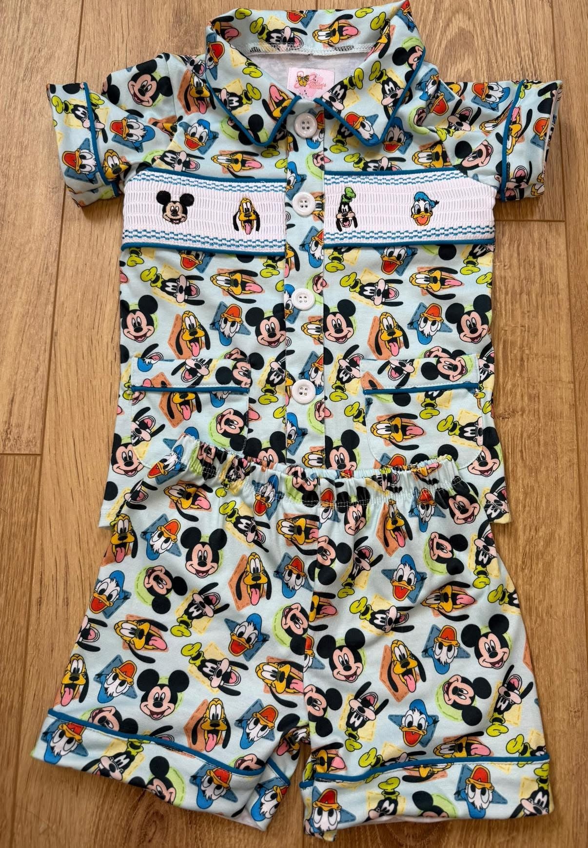BOYS MICKEY SMOCK PYJAMAS