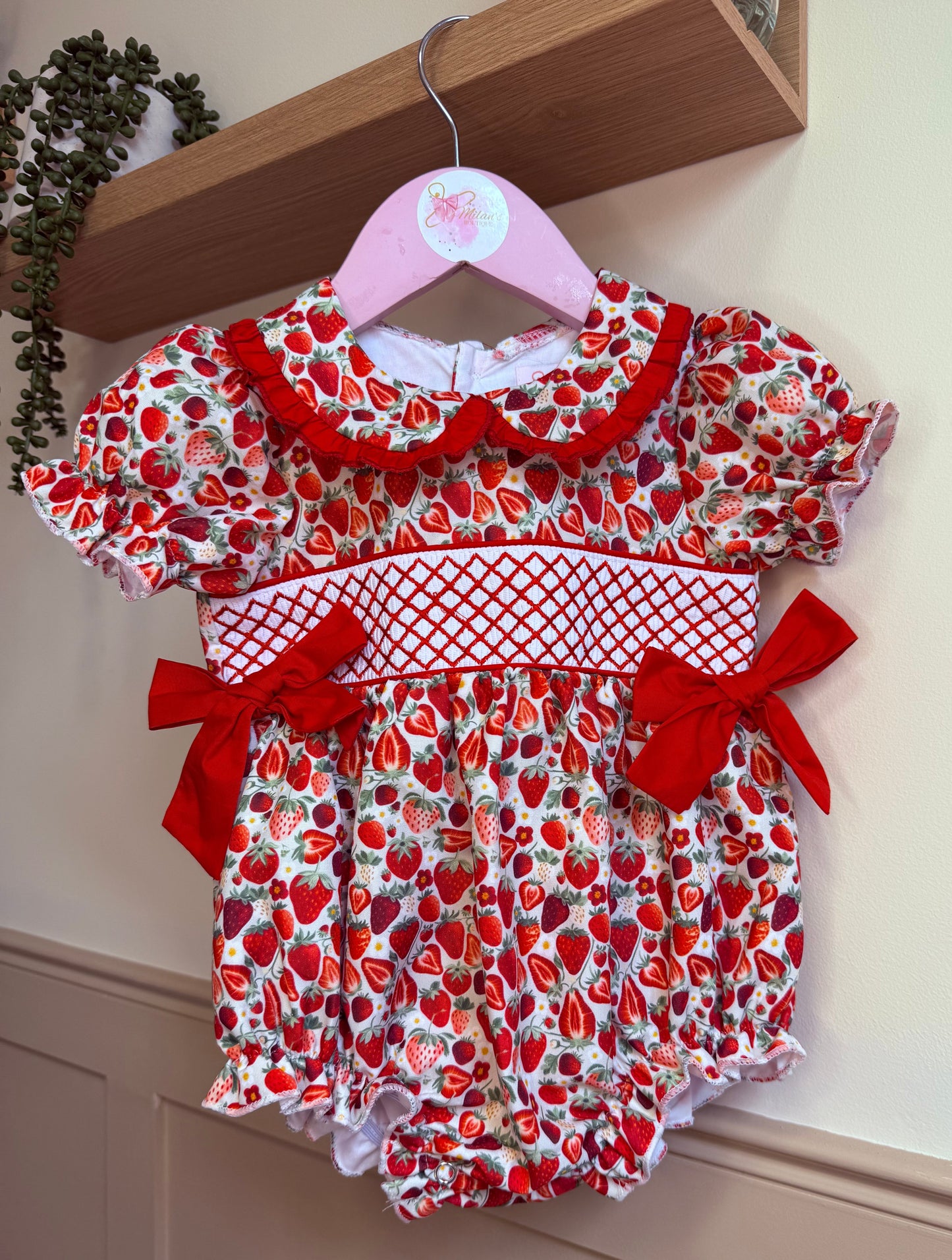 Girls ‘Strawberry Dream’ Bubble Romper