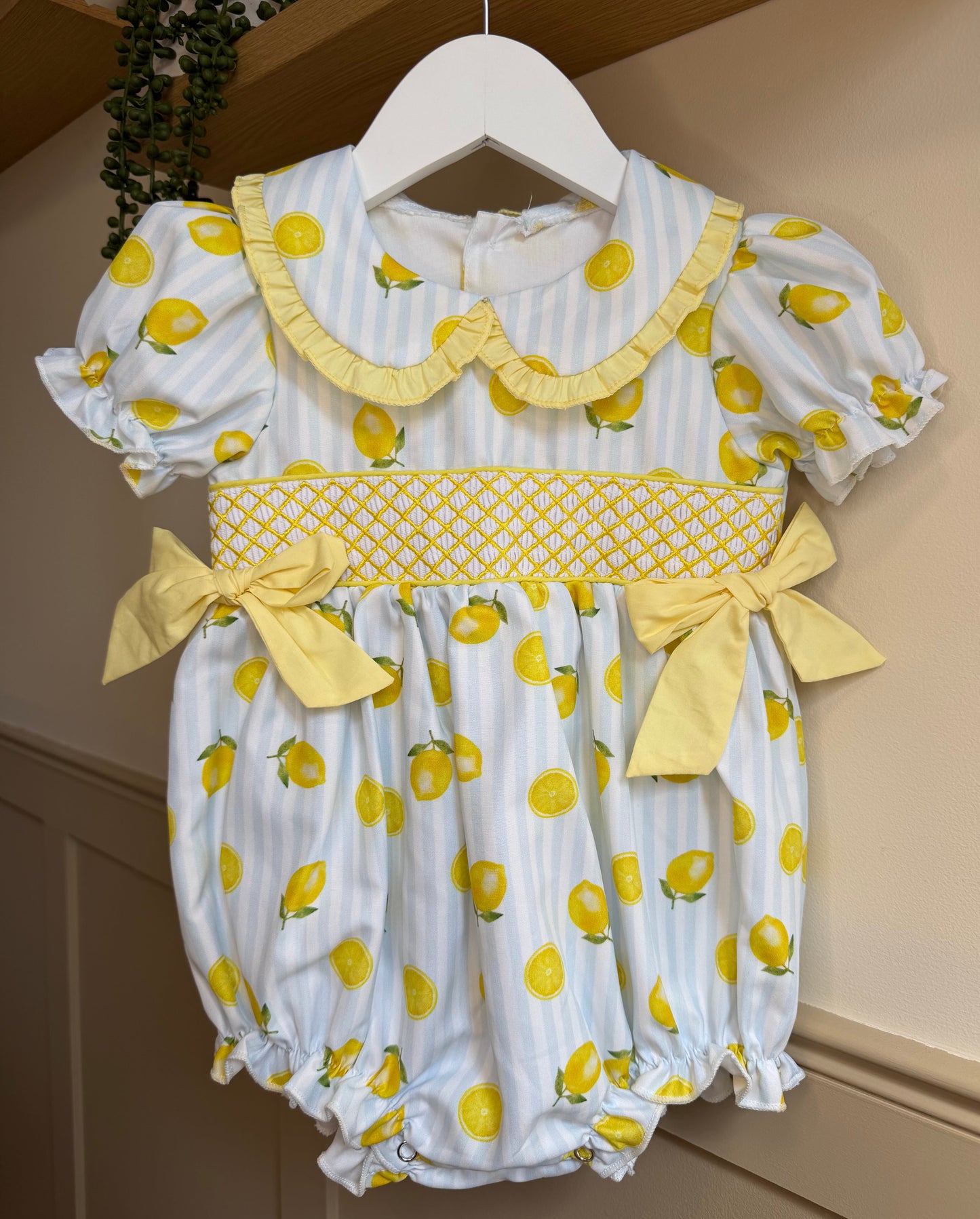 GIRLS ‘LEMON DROP’ BUBBLE ROMPER