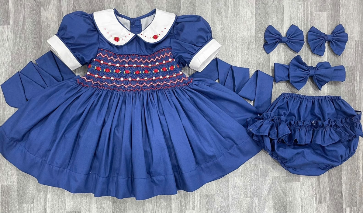 GIRLS ‘ROSALIE’ SMOCK DRESS