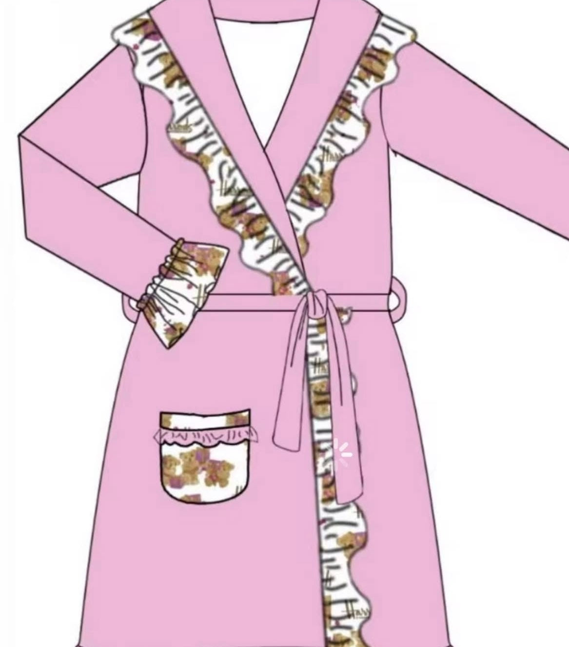 Girls Smock Pyjamas & Nightcoat Set PREORDER