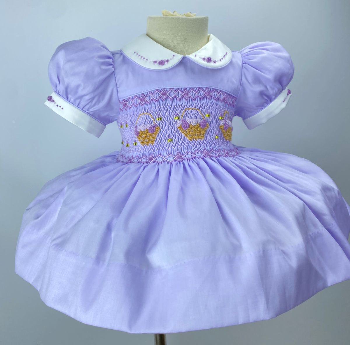 ‘Violet’ Lilac Smock Dress