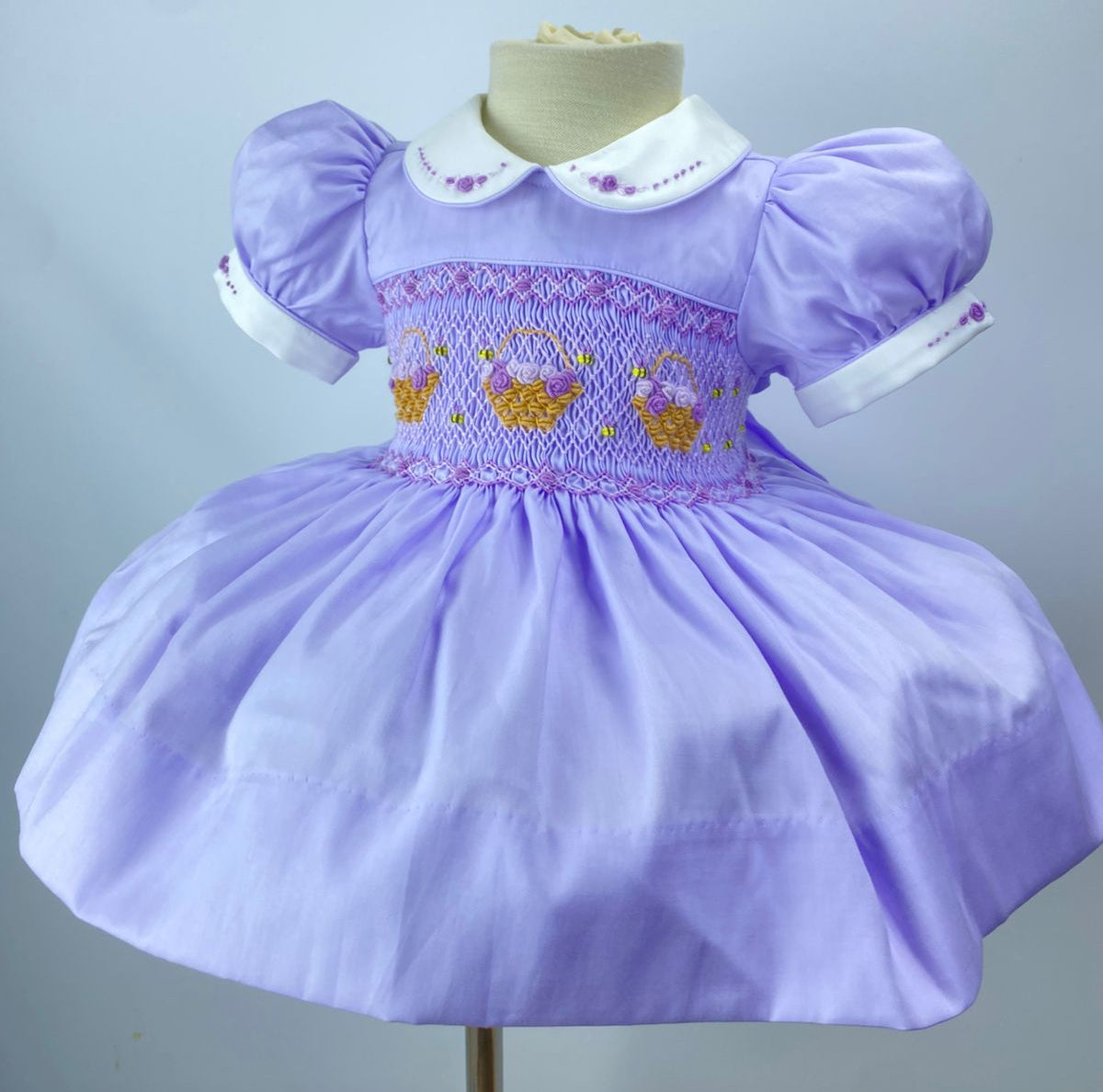 ‘Violet’ Lilac Smock Dress