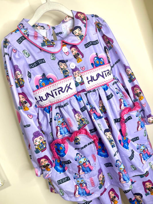 Girls K Pop Smock Pyjamas