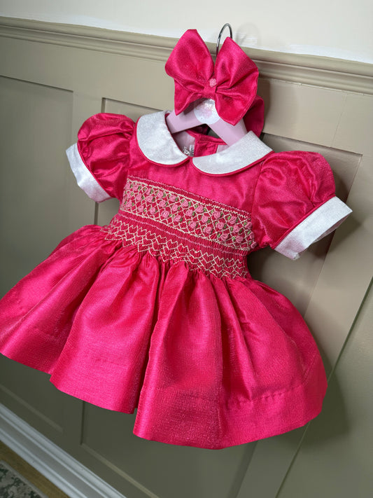 Exclusive ‘Dahlia’ Shimmer Smock Dress