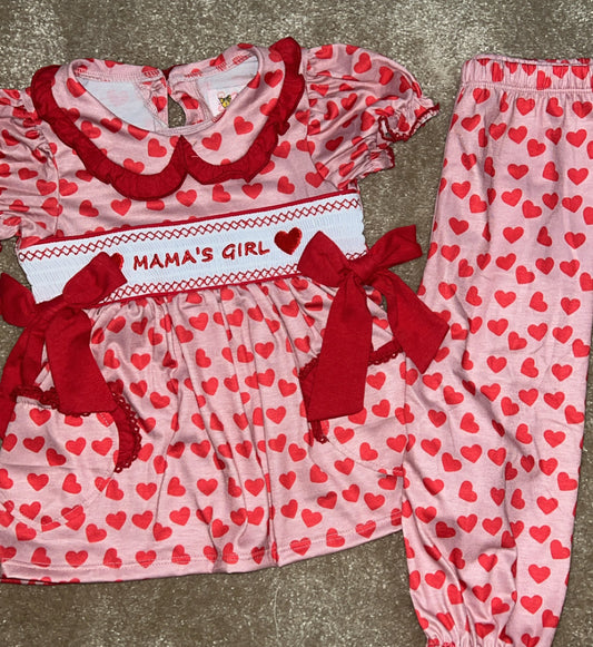 Valentines smock pyjamas