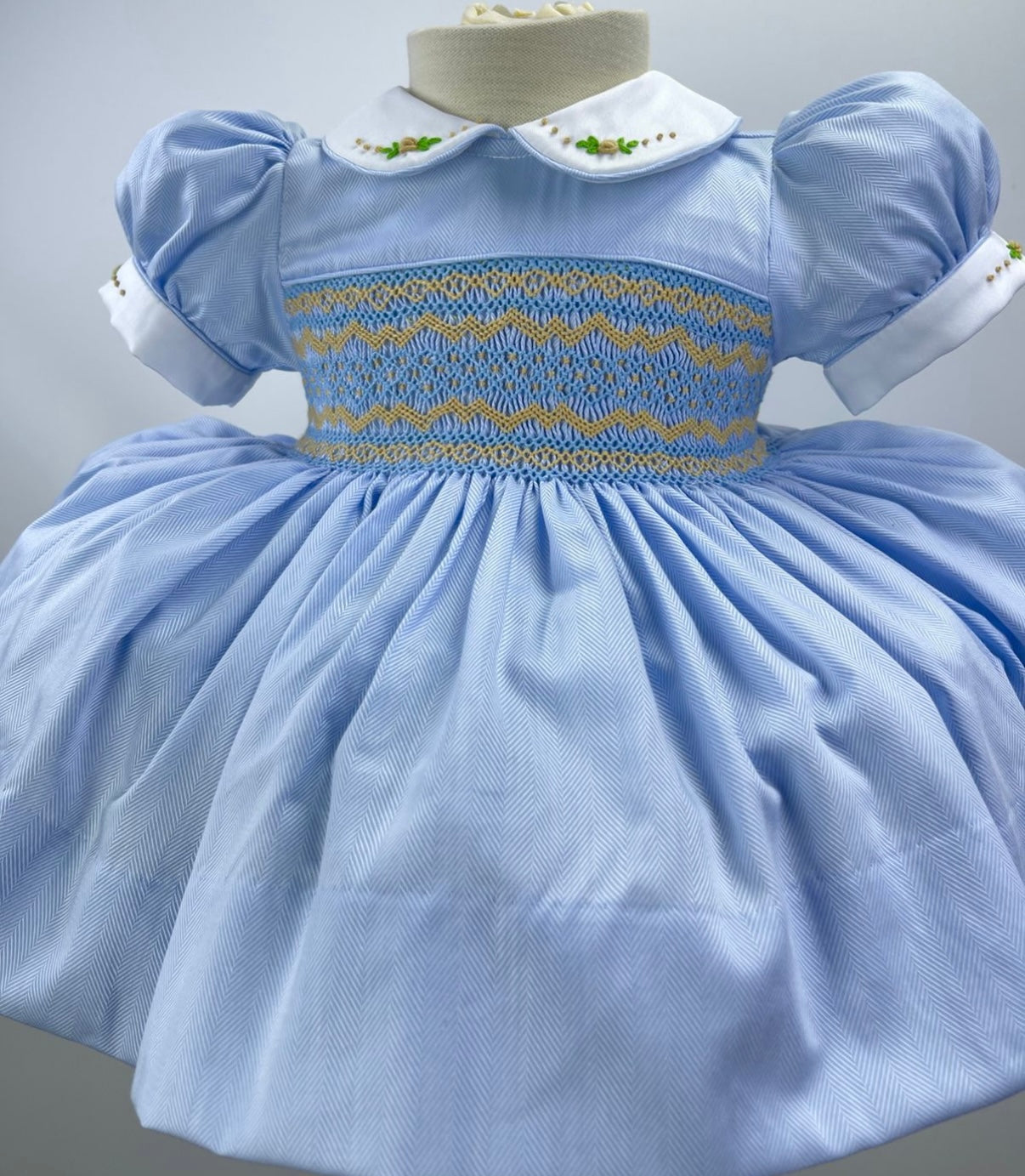 ‘Elsa’ Blue Smock Dress