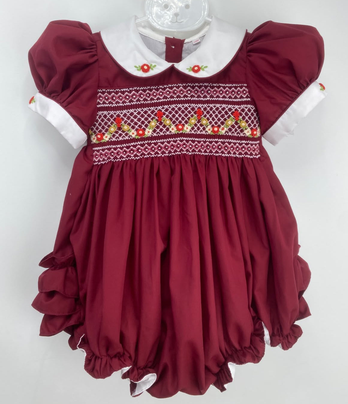 GIRLS ‘ELIZABETH’ SMOCK ROMPER