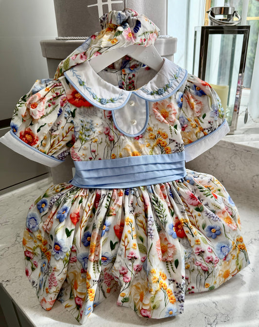 3d floral classic dress pre order