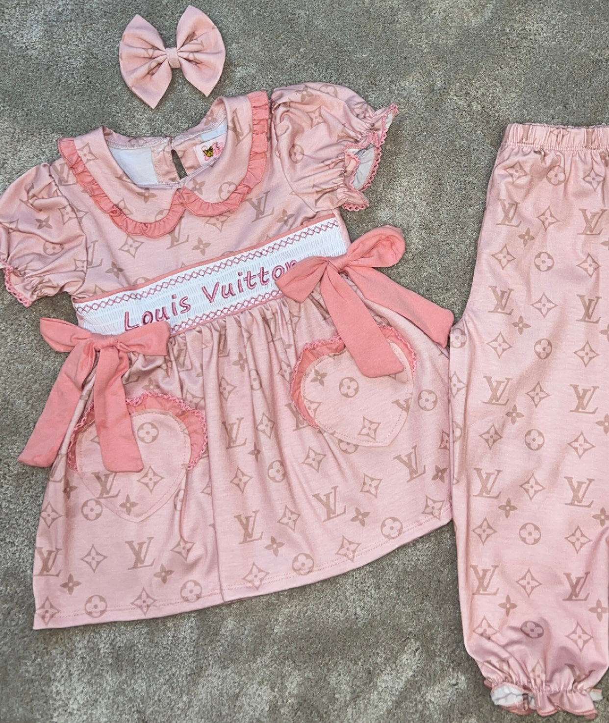 Girls smock pyjamas