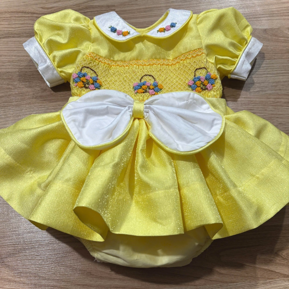 Exclusive Shimmer Smock Romper