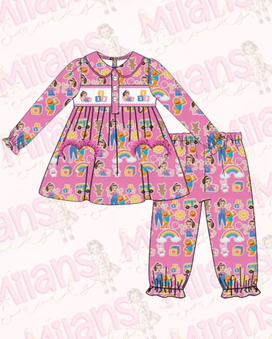 Girls Miss Rachel Smock Pyjamas PREORDER