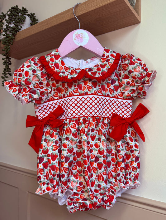 Girls ‘Strawberry Dream’ Bubble Romper