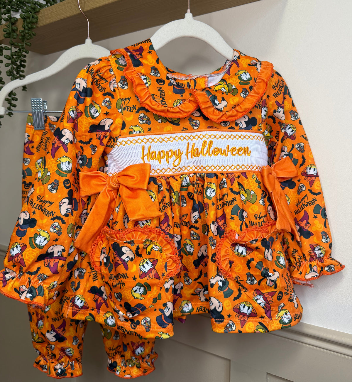 GIRLS HALLOWEEN SMOCK PYJAMAS
