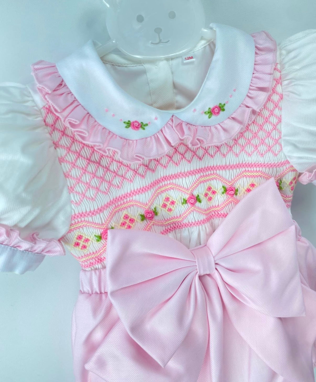 Girls Blossom smock romper