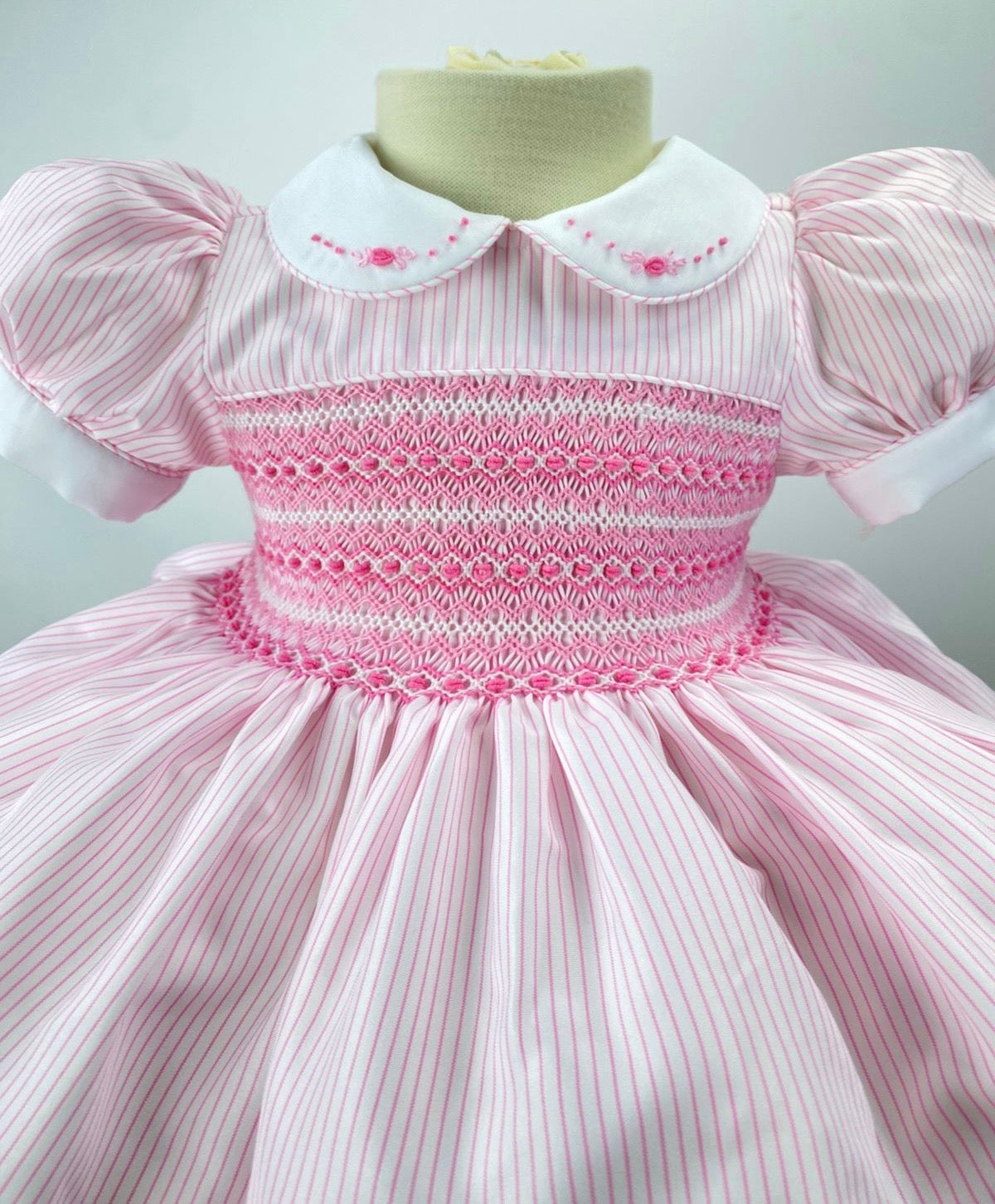 Girls ‘Cindy’ Pink Smock Dress