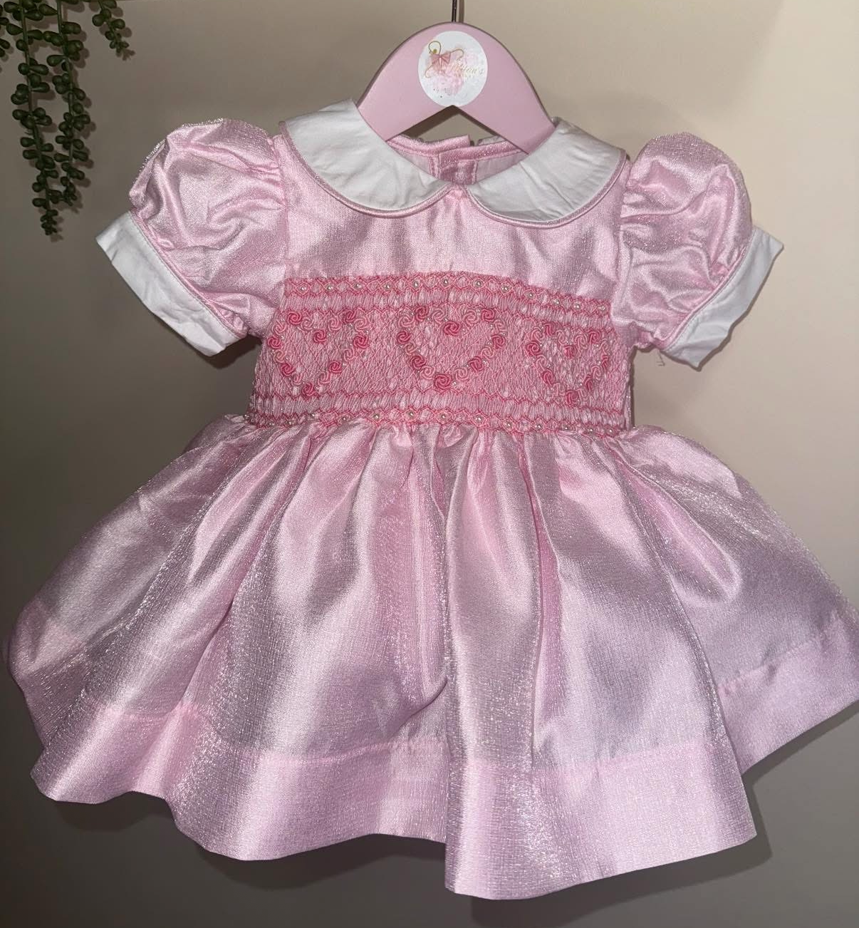 Exclusive ‘Polly’ Shimmer Smock Dress