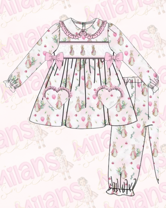 Girls Easter Smock Pyjamas