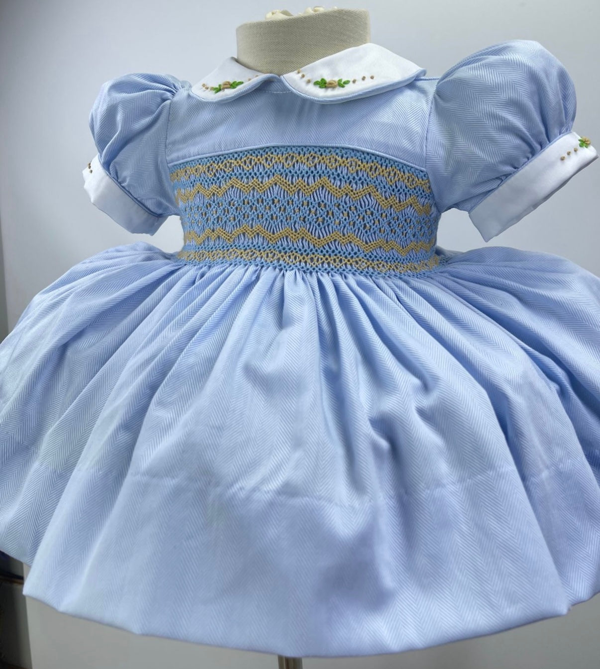 ‘Elsa’ Blue Smock Dress