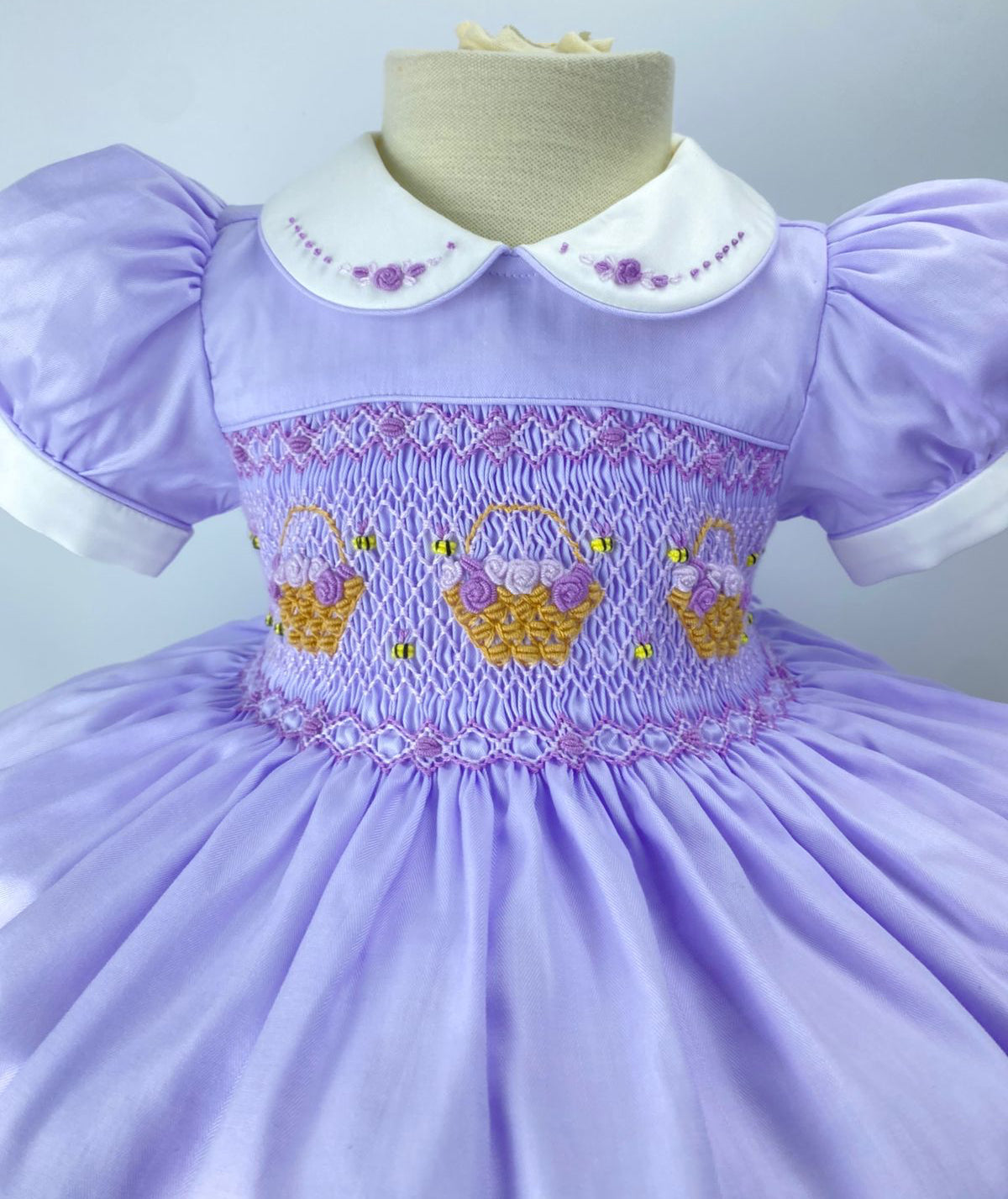 ‘Violet’ Lilac Smock Dress