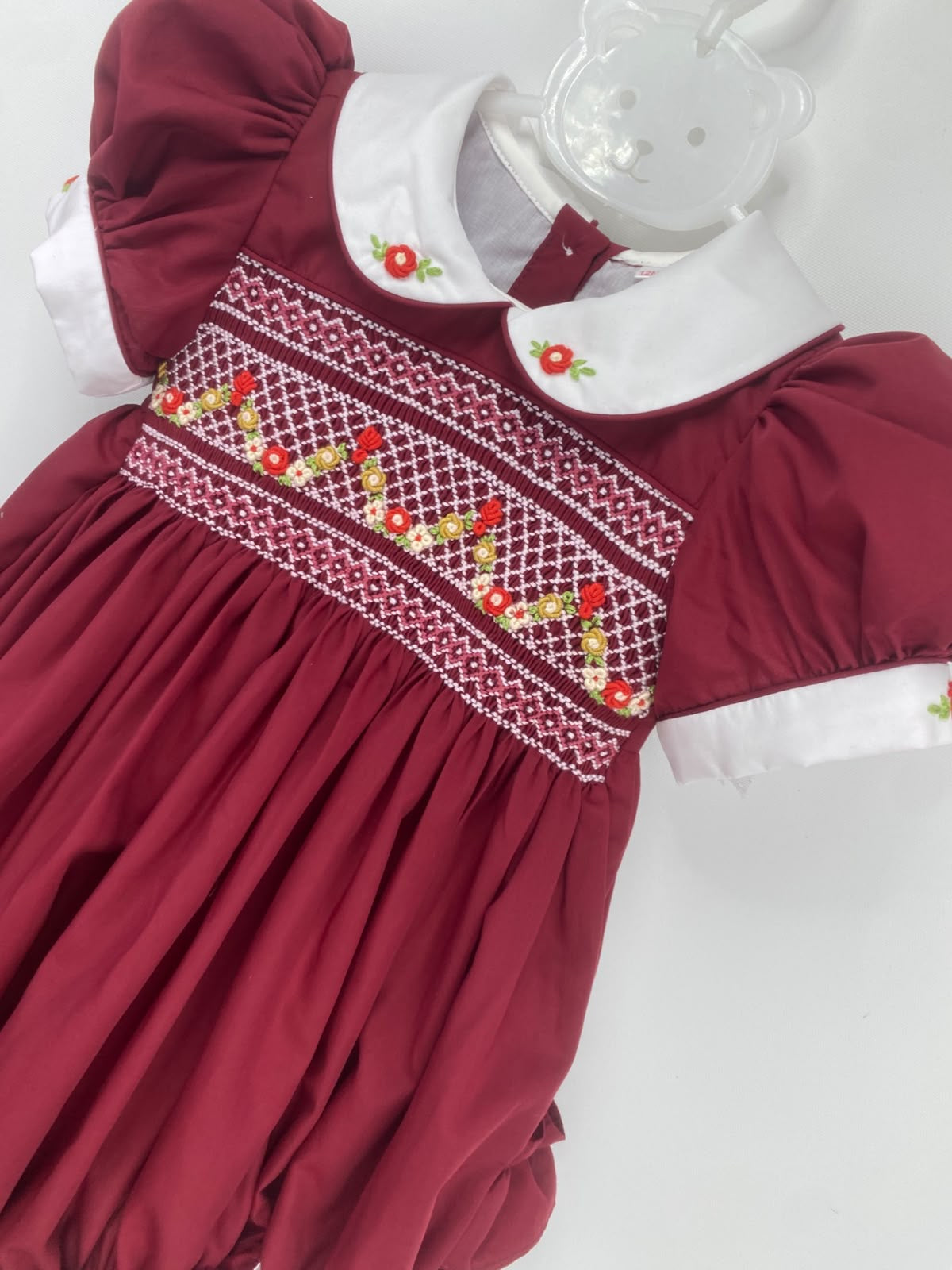 GIRLS ‘ELIZABETH’ SMOCK ROMPER