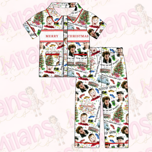 Boys Christmas smock pyjamas pre order