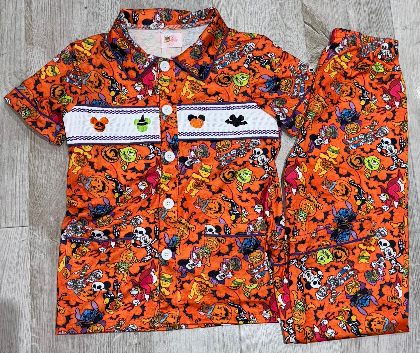 Boys Halloween smock pyjamas