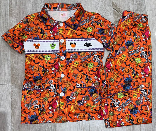 Boys Halloween smock pyjamas
