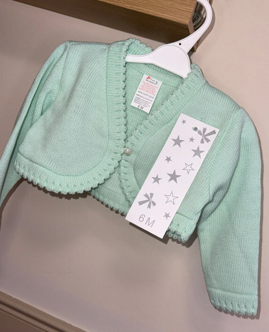 Girls Mint Bolero Cardigan