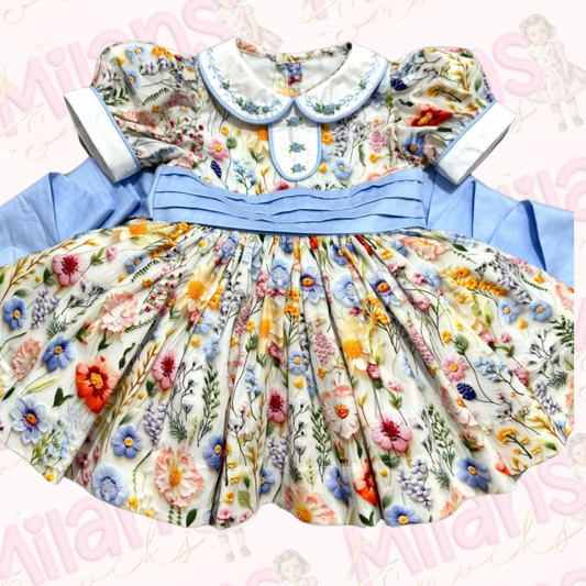 Floral 3d classic Dress