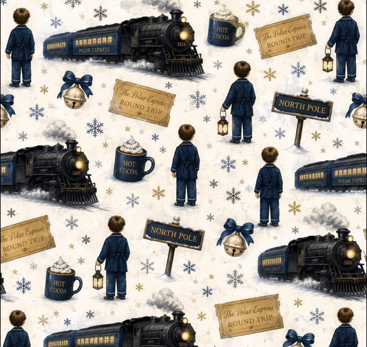 BOYS POLAR EXPRESS CHRISTMAS SMOCK PYJAMAS (PREORDER)