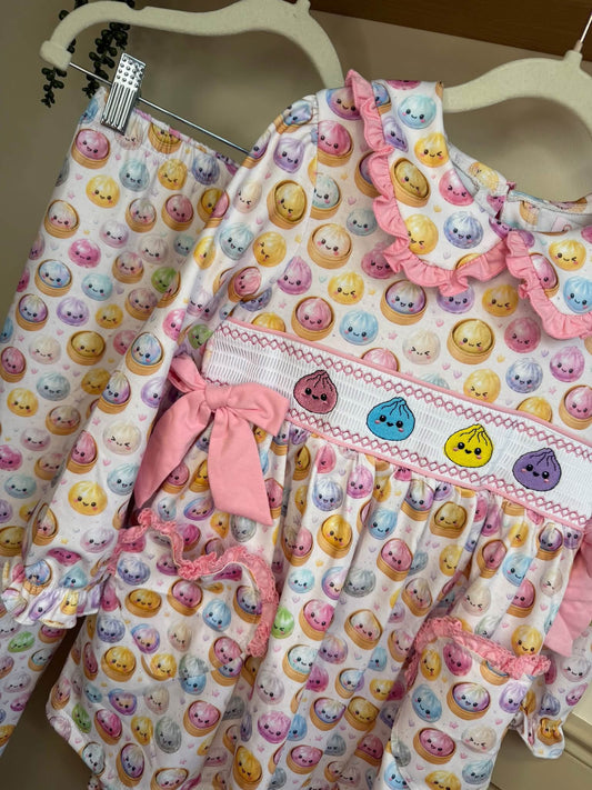 GIRLS DUMPLING SMOCK PYJAMAS